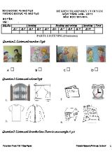 Đề kiểm tra định kỳ cuối năm môn Tiếng Anh Lớp 5 - Năm học 2013-2014